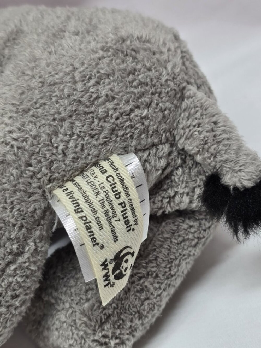 WWF Anna Club Elephant Plush Stuffed Animal Gray 7" Long Toy Cute Realistic - Picture 5 of 9